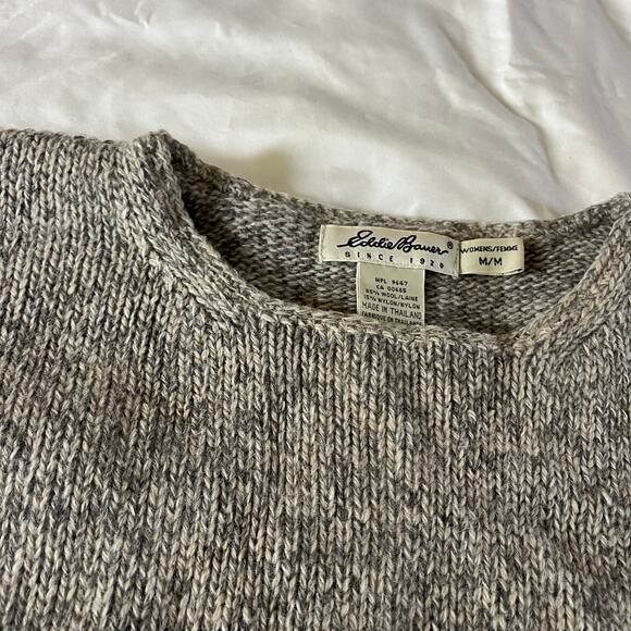 Vtg Y2K 2000s Eddie Bauer Wool Pullover Sweater Sz M - Picture 2 of 9
